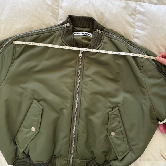 Acne Studios Olive Bomber Jacket - Picture 12 of 15
